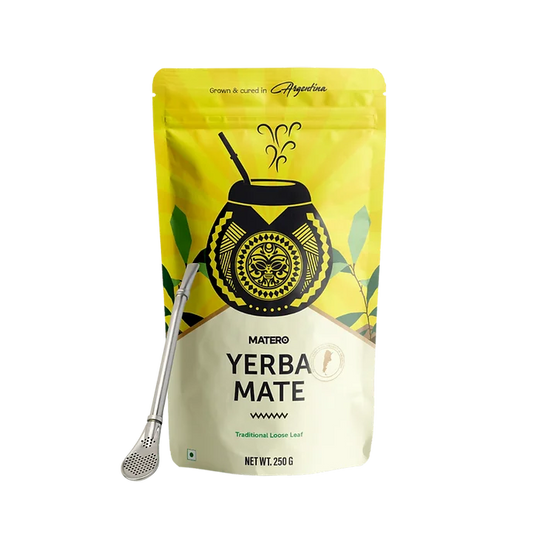 Loose Leaf Yerba Mate 250 grams + Straw