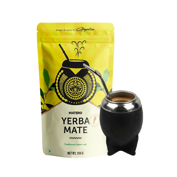 Traditional Yerba Mate Kit with Calabash Gourd