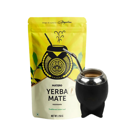 Traditional Yerba Mate Kit with Calabash Gourd