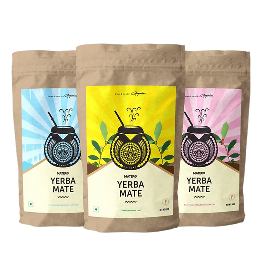 Yerba Mate Flavour Bundle (250g of Traditional, Berry, Mint)