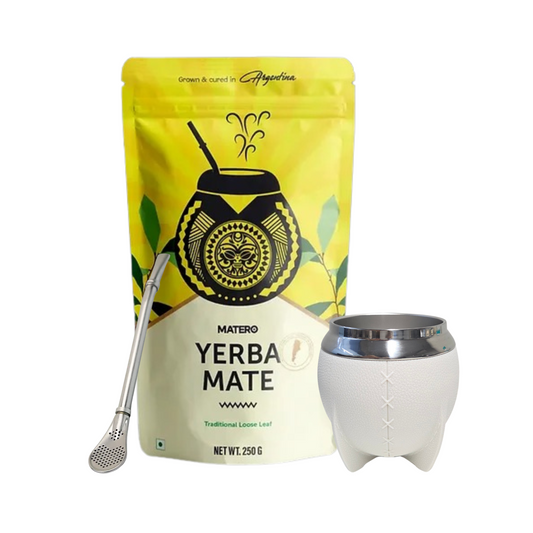 White Stainless Steel Calabash Gourd Kit