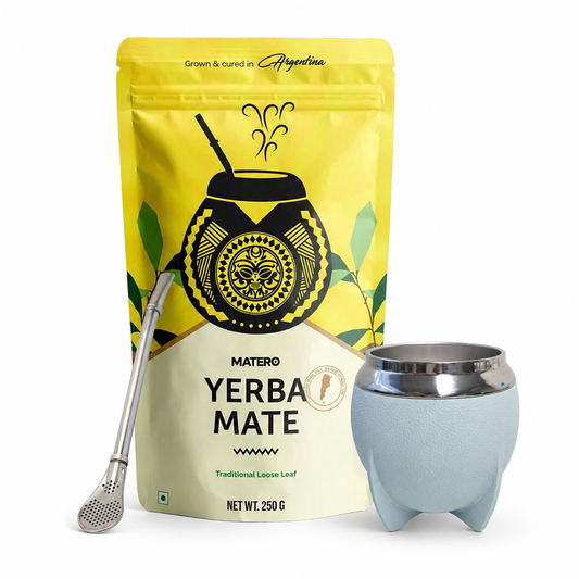 Sky Blue Stainless Steel Calabash Gourd Kit
