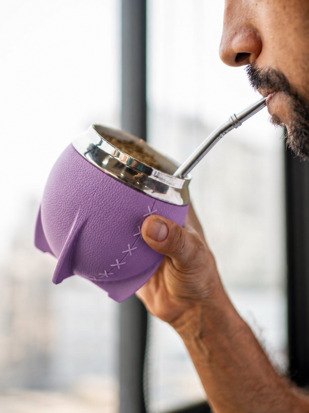 Purple Stainless Steel Calabash Gourd Kit