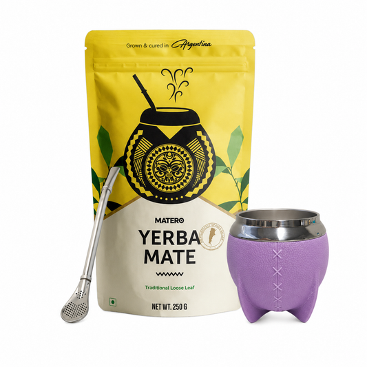 Purple Stainless Steel Calabash Gourd Kit